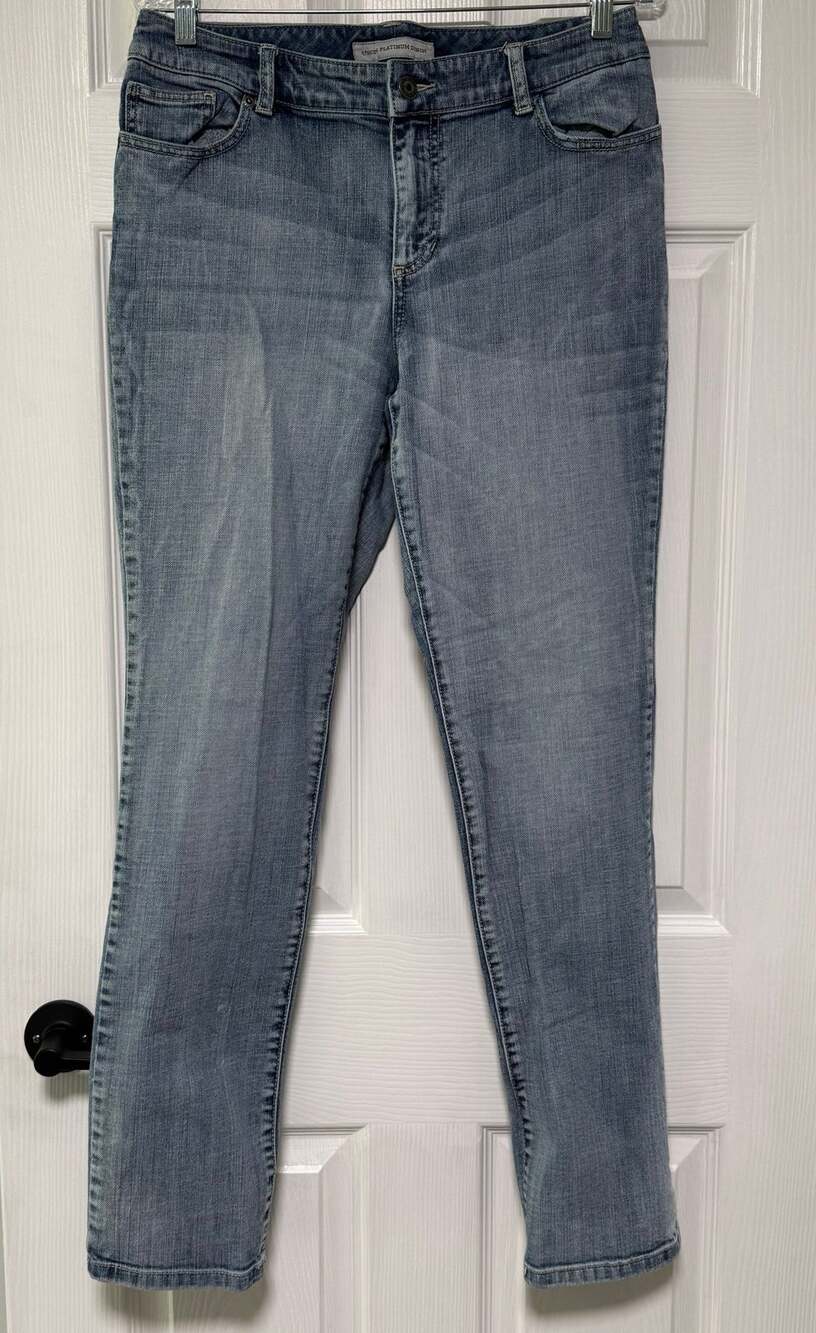 Chico's Platinum Women's Ultimate Fit Slim Leg Denim Jeans Size 1